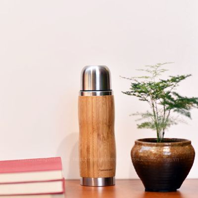 Bình giữ nhiệt vỏ tre – BGM 005