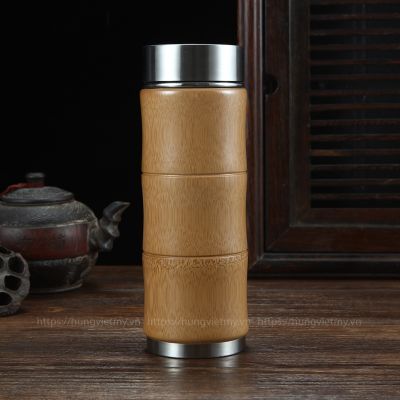 Bình giữ nhiệt vỏ tre – BGM 007