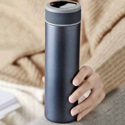 Bình giữ nhiệt cảm ứng nhiệt độ nắp bọc da – BGN 020