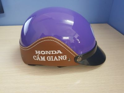 Nón Bảo Hiểm ½ Đầu Bọc Da – NBH 003