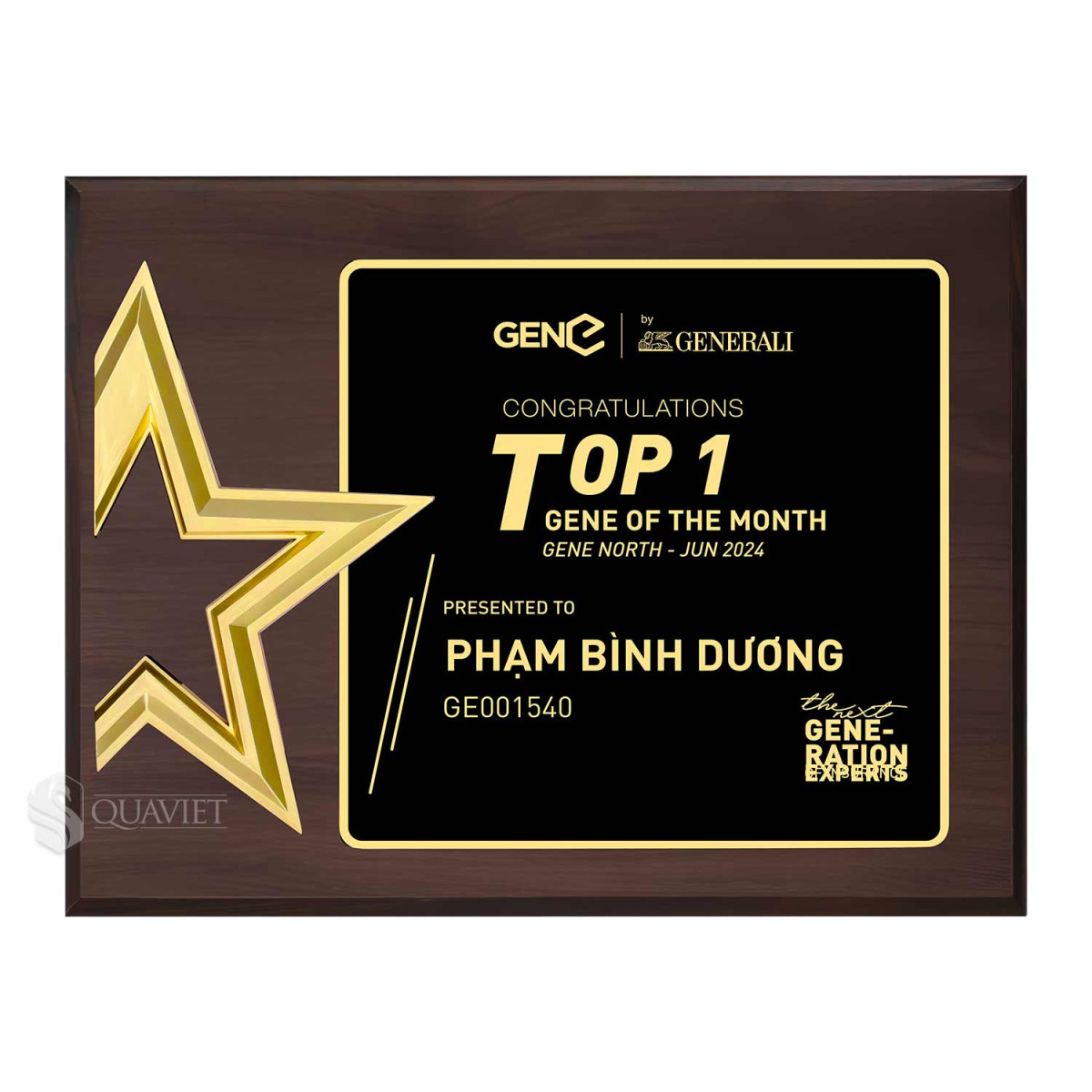 Bảng vinh danh Top 1